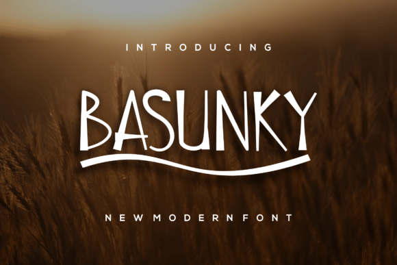 Basunky Display Font for Handmade Creators