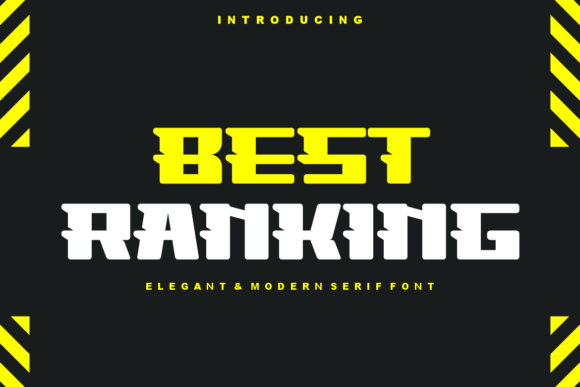 Best Ranking: A Display Font That Anchors Editorial Mood