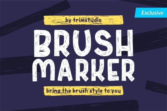 Brush Marker: A Modern Display Font for Small Business Branding