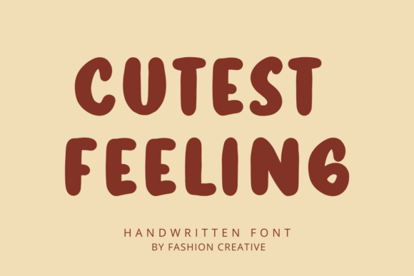 Cutest Feeling: A Delightful Display Font for Digital Branding