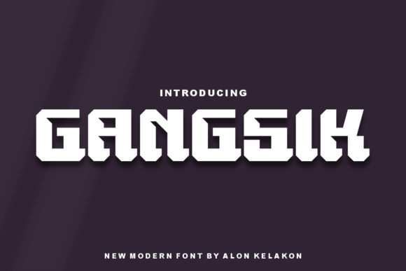 Gangsik: A Bold Display Font That Commands Attention