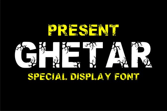 Ghetar: A Bold Display Font That Anchors Digital Branding