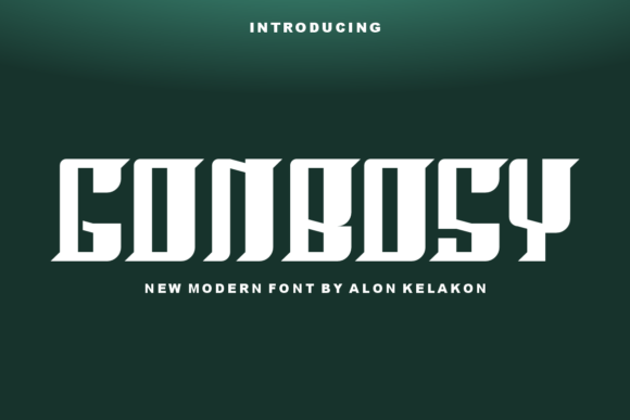 Gonbosy Display Font for Handmade Creators