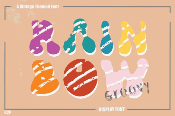 Groovy Rainbow: A Display Font That Stops Scrolling