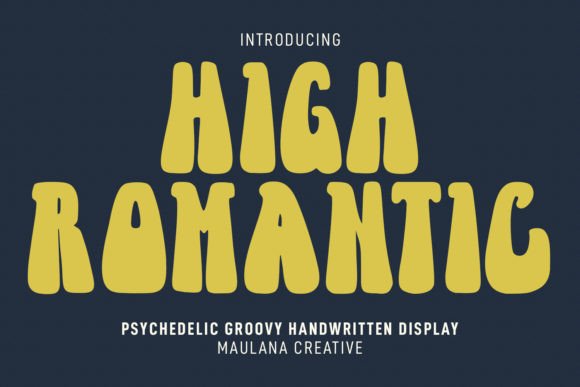 High Romantic: A Display Font That Elevates Marketing Visuals