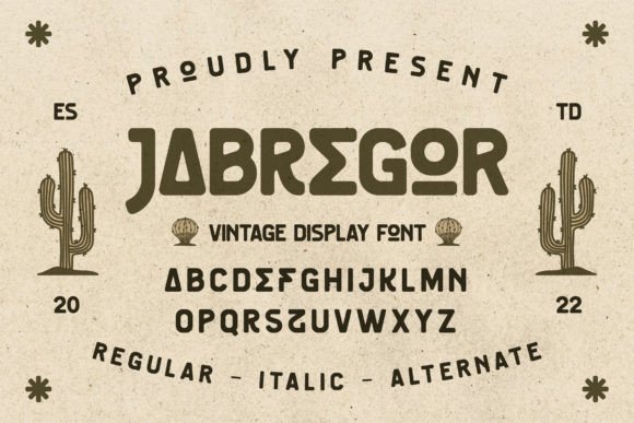 Jabregor: A Display Font That Speaks with Quiet Confidence