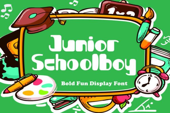 Junior Schoolboy: A Bold Display Font for Playful Digital Branding