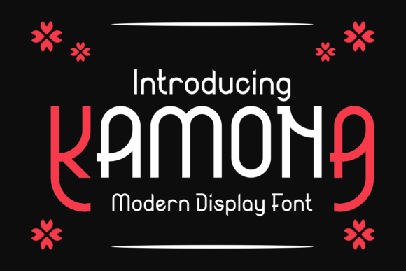 Kamona: A Modern Display Font for Digital Branding