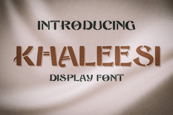 Khaleesi: A Bold All-Caps Stencil Font That Commands Attention