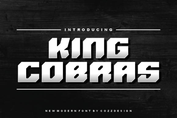 King Cobras: A Display Font That Commands Attention