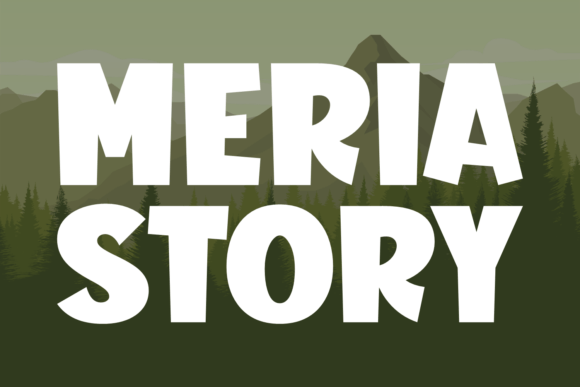 Meria Story: A Playful, Chunky Display Font for Real Branding
