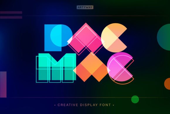 Pac Mac Display Font for Handmade Creators