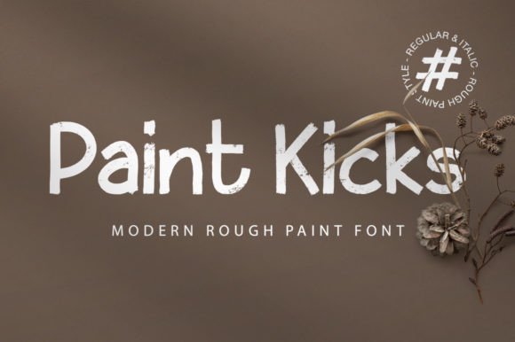 Paint Kicks: A Rugged Display Typeface for Bold Brand Identity
