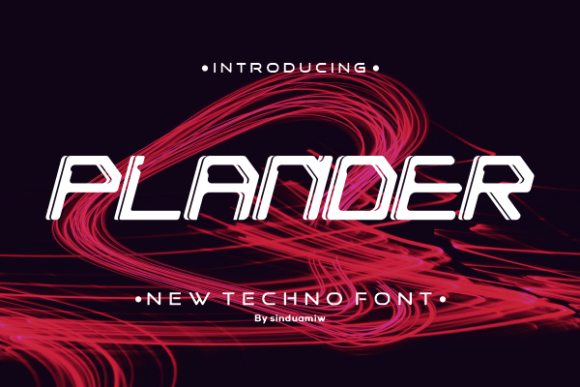 Plander: A Techno Display Font with Editorial Warmth