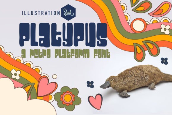 Platypus: A Joyful Display Font for Playful Brand Identities