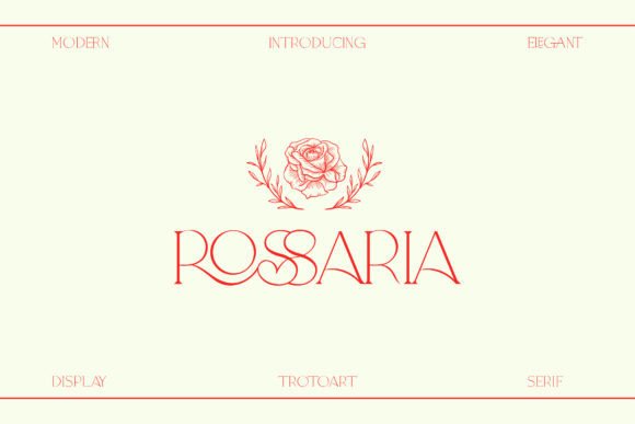 Rossaria: A Classy Serif Display Font for Handmade Creators