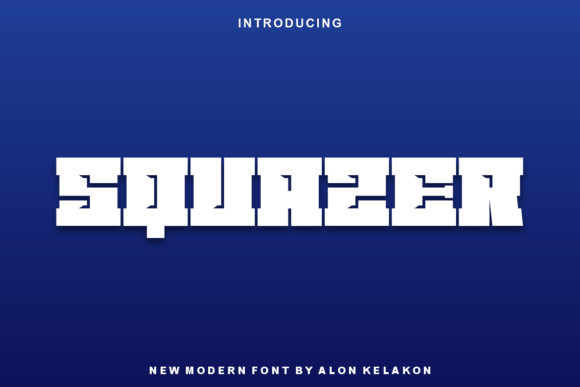 Squazer: A Bold Display Font That Commands Attention