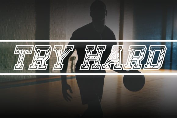 Try Hard: A Sporty Display Font That Lifts Your Brand