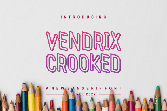 Vendrix Crooked: A Bold Display Font That Commands Attention
