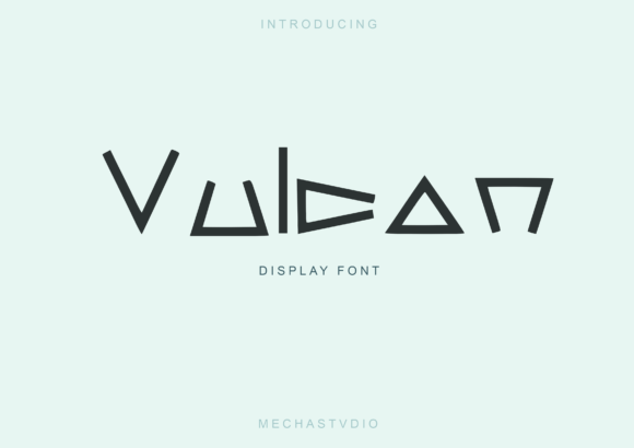 Vulcan: A Display Font That Commands Attention